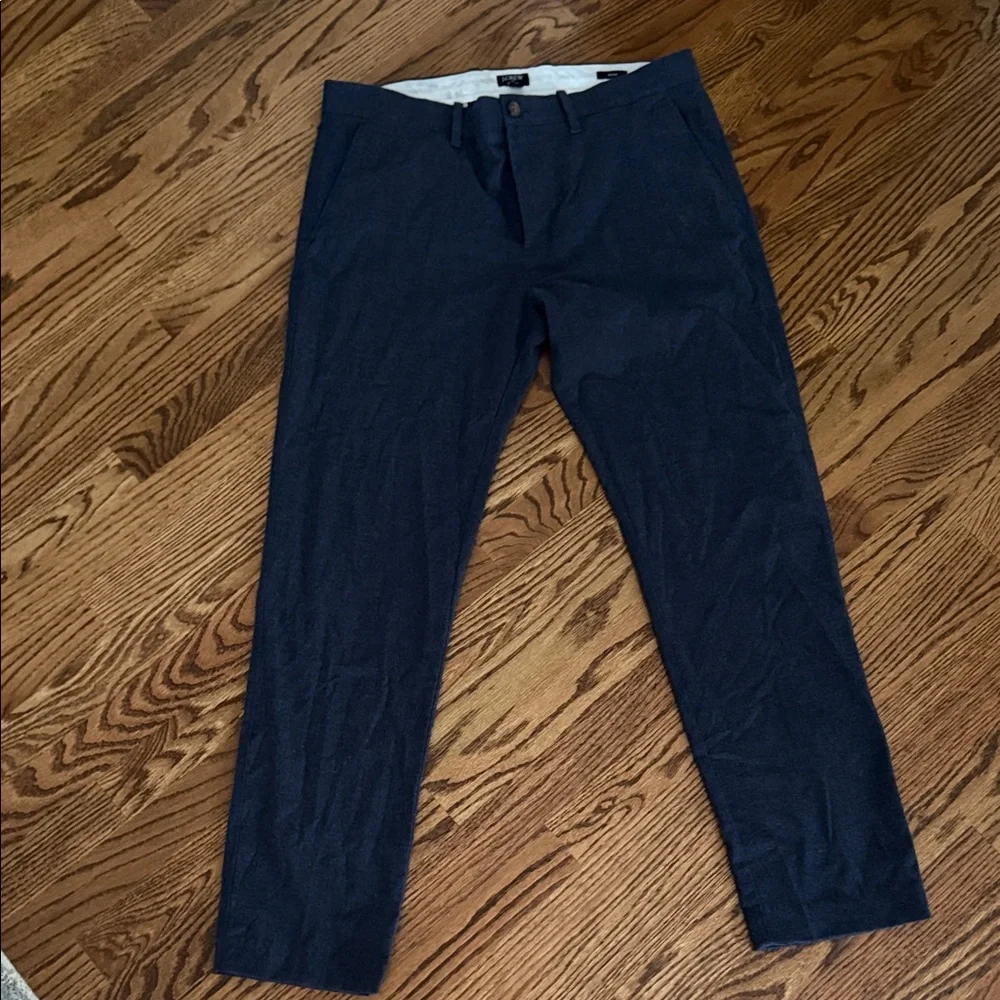 J. Crew Men's Dark Blue Flannel trousers - Picture 1 of 11